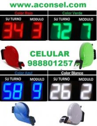 Turno Inalámbrico de 3 Digitos